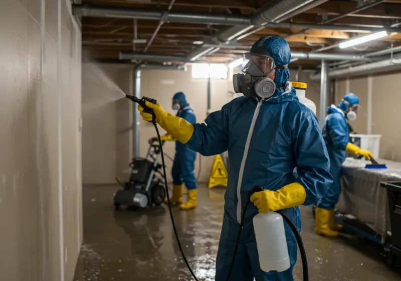 Basement Sanitization and Antimicrobial Treatment process in Canutillo, TX