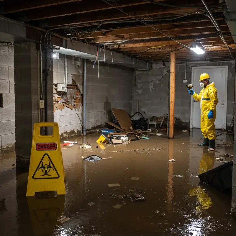 Flooded Basement Electrical Hazard in Canutillo, TX Property